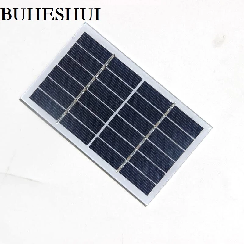 Поликристаллическая солнечная панель BUHESHUI 1 Вт 6 в для самостоятельной сборки