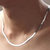 simple hot design silver one piece stylish wide sequin choker necklace women girl best gifts summer fashion jewelry