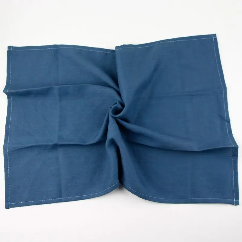 CJ007-6040Blue Новые салфетки из хлопка и льна 60x40 см, теплоизоляционный коврик, коврик для обеденного стола, детские модные салфетки, тканевые салфетки - Цвет: CJ007-6040Blue