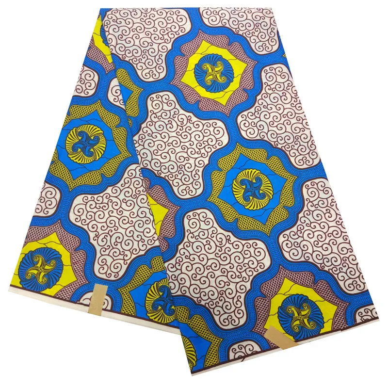 

african wax print fabric 2019 new arrival cotton wax prints 6yards ankara african wax fabrics for party dress