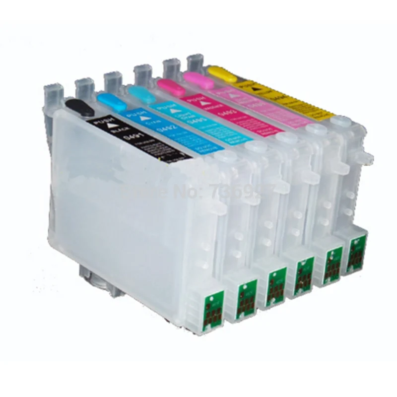 Картридж для принтера Epson Stylus Photo R260 R280 R380 RX580 RX595 RX680 1 комплект|ink cartridge|refillable ink