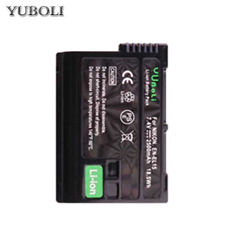 2 шт. EN-EL15 RU EL15 ENEL15 Батарея+ ЖК-дисплей USB Зарядное устройство для Nikon D7000 D7100 D800 D800E D600 D610 D810 D7200 V1 Камера - Цвет: 1battery