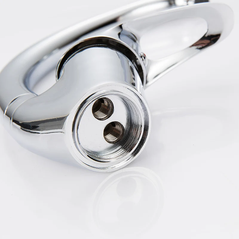 Моддинг 2017 водопроводной воды Кухня раковина кран Сердце ручка Нижняя изогнутые