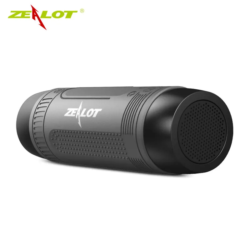 Zealot S1 Bluetooth динамик 4000 мАч беспроводной портативный динамик звуковая система 3D стерео музыка объемный открытый велосипедный динамик - Цвет: black speakers