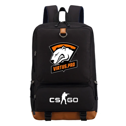WISHOT Team Fnatic DOTA 2 CS рюкзак csgo Virtus. pro SK рюкзак с игровой символикой подростковые мужские wo мужские школьные сумки для студентов сумки для ноутбука - Цвет: Black3