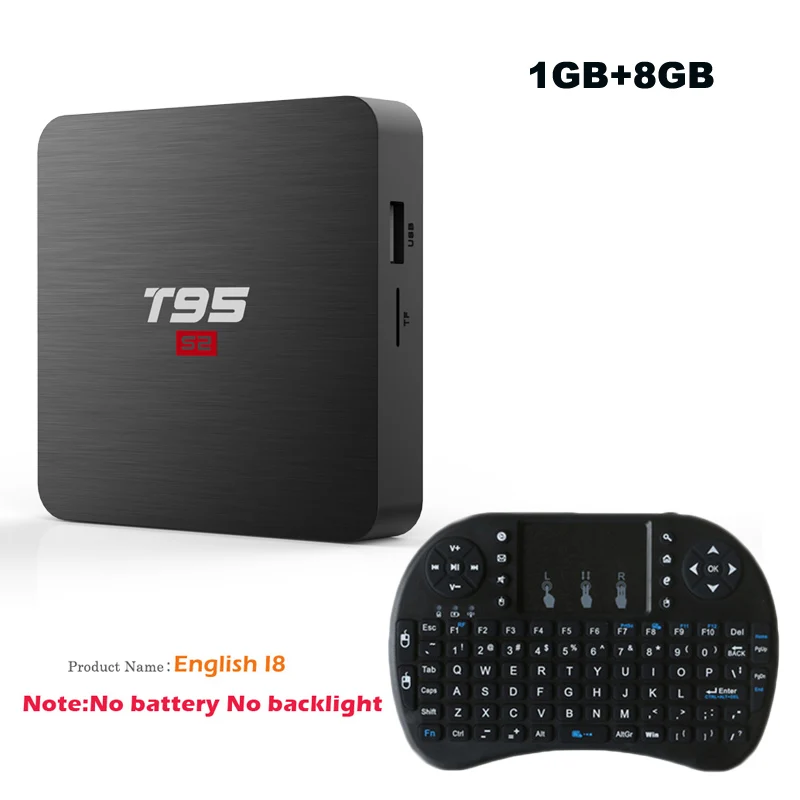 Смарт ТВ приставка Android 7,1 T95 S2 2 Гб 16 Гб Amlogic S905W четырехъядерный 2,4 ГГц WiFi приставка 1Гб 8Гб медиаплеер tx3 Мини ТВ android