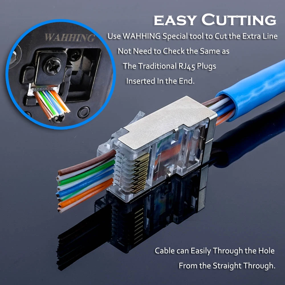 Сетевой разъем Rj45 Cat5e Cat6 8P8C металлический экранированный модульный Cat 6 клеммы с