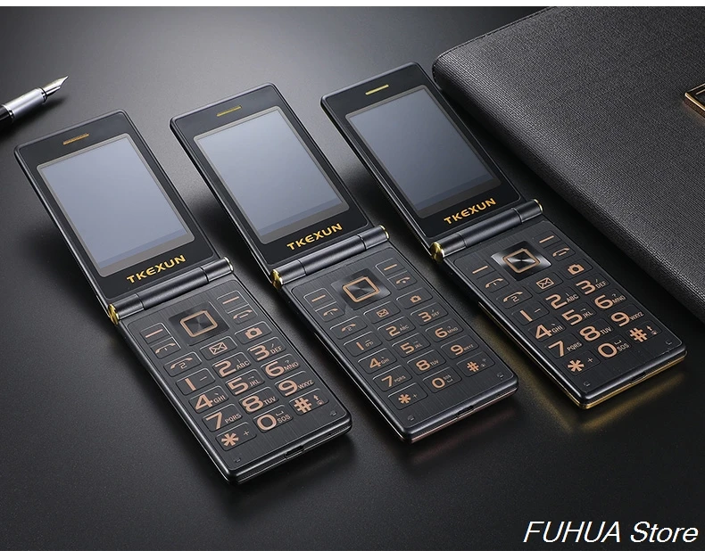 TKEXUN M2 PLUS 3g WCDMA флип-телефон 3,0 ''большой ключ шрифт сенсорный экран мобильный телефон один ключ циферблат старый человек Celulares PK G10 FM