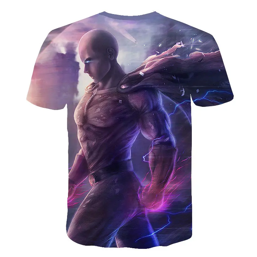 Новая модная футболка ONE PUNCH MAN, толстовки, аниме ONE-PUNCH Man, футболка с 3D рисунком, Мужская футболка, Genos Saitama, летние футболки для косплея