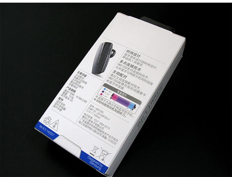 Samsung HM1350 бизнес Bluetooth наушники Bluetooth 3,0 Функция шумоподавления для S8 S8plus официальный тест