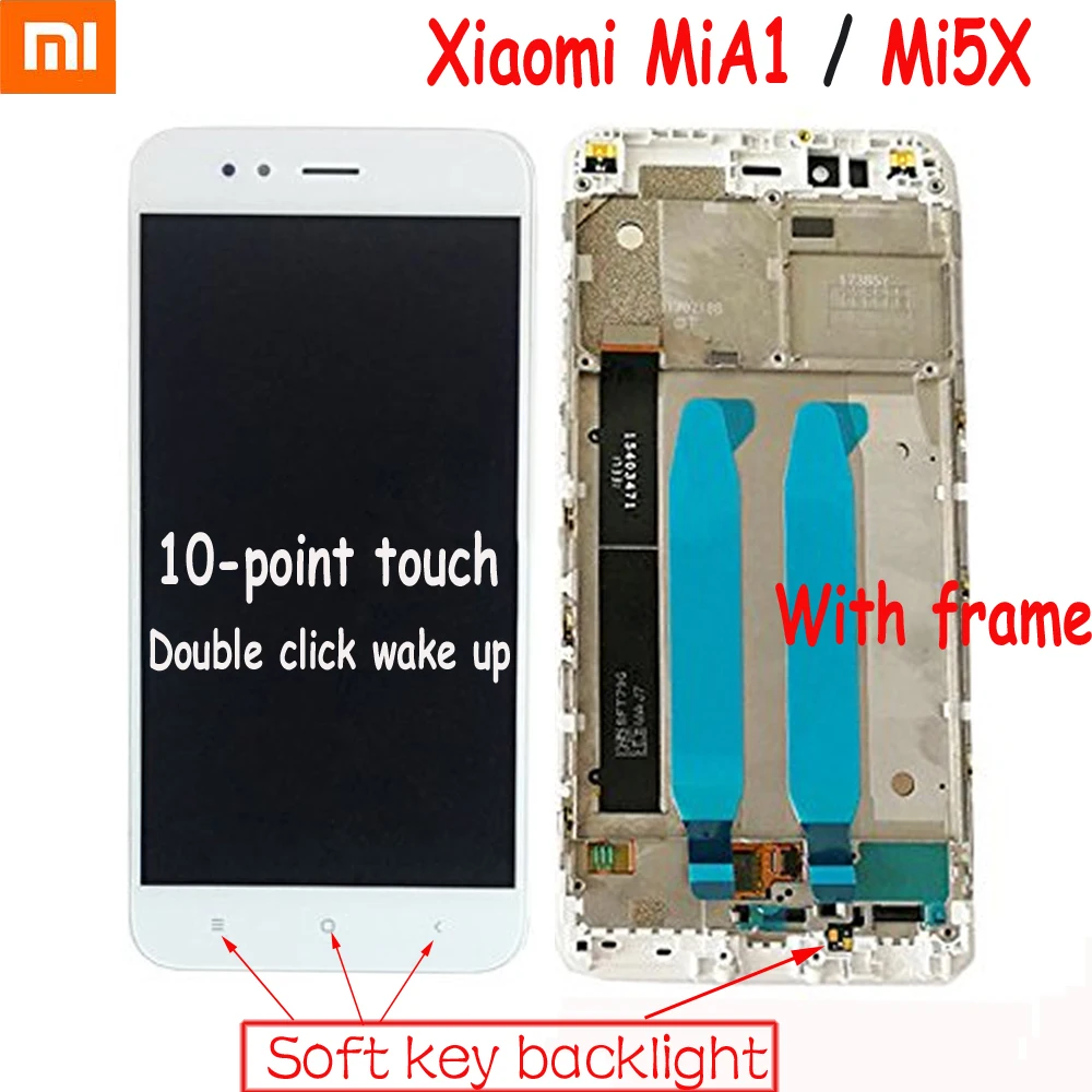 Оригинальный Лучший 10 точечный сенсорный экран Xiaomi MiA1 Mi A1 ЖК дисплей дигитайзер в