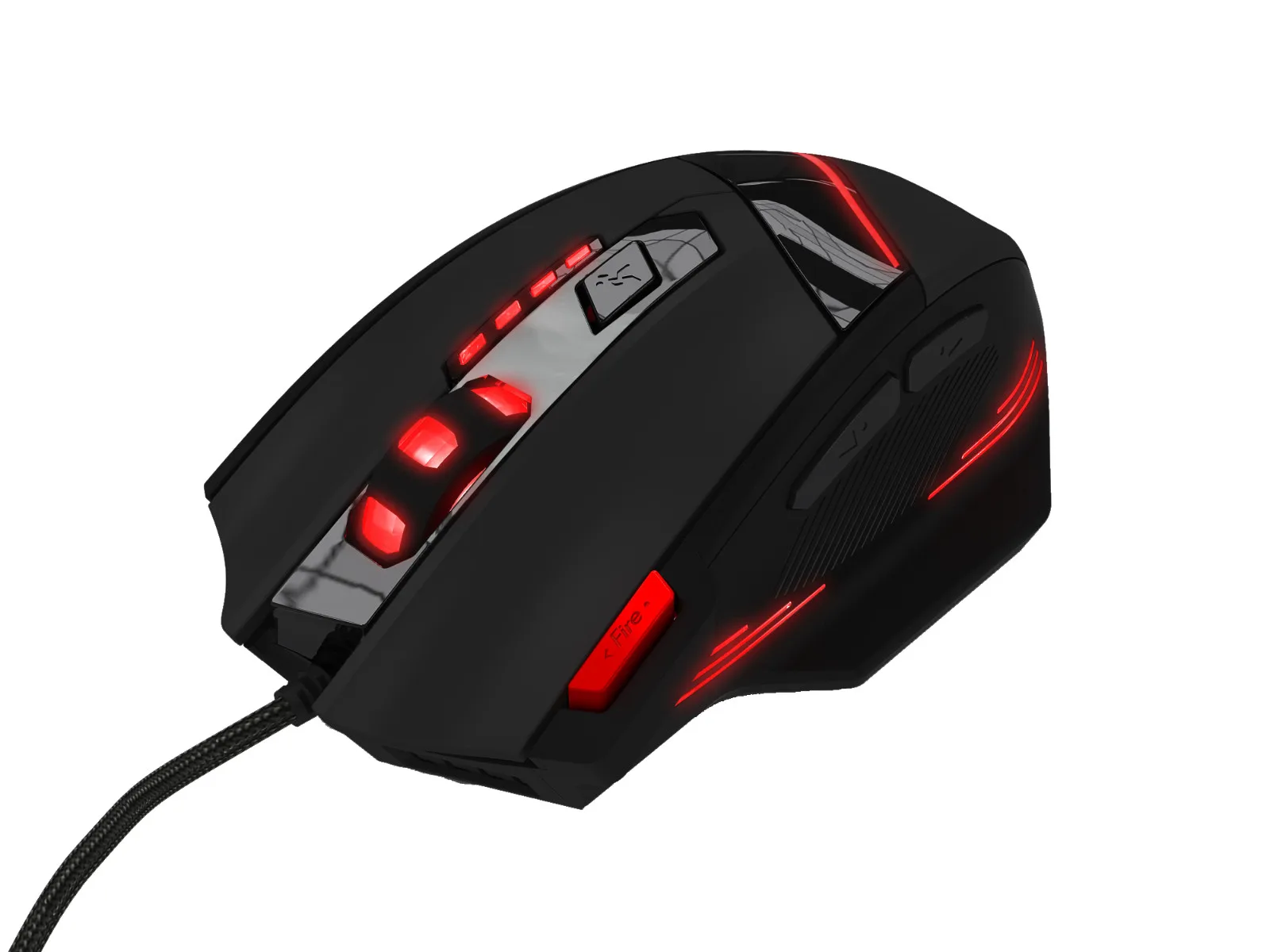 ZELOTES T-60 Проводная игровая мышь USB 7 кнопок 7200DPI оптическая Регулируемая