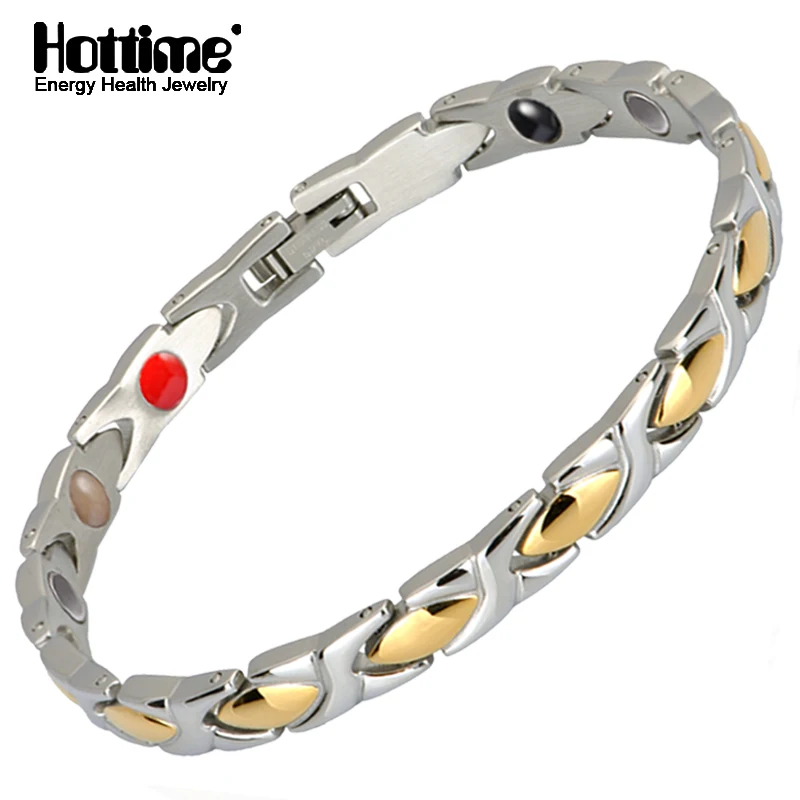 Новое поступление 316L Нержавеющая сталь женские браслет Классическая Магнитная