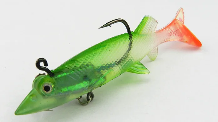 Большая распродажа 40 шт. Силиконовые приманки для рыбалки Shad искусственные двойные головки оснастки с мягкими крючками 8 см 11 г.