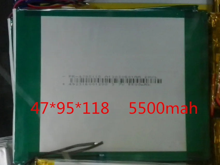 3 7 V 5500mah 4795118 литиевая полимерная аккумуляторная батарея для DIY GPS PSP Power bank Tablet PC MID