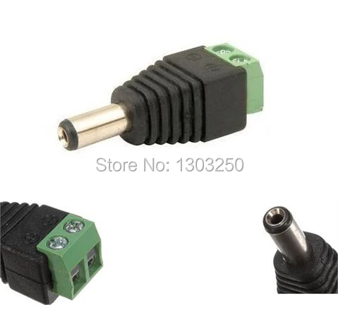CCTV DC Штепсель Jack Соединительный кабель для системы видеонаблюдения 2 1x5 5 мм DHL