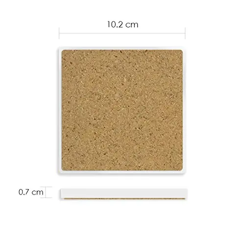 

Prague Square Czech Republic Landmark Square Coaster Cup Mug Holder Absorbent Stone for Drinks 2pcs Gift