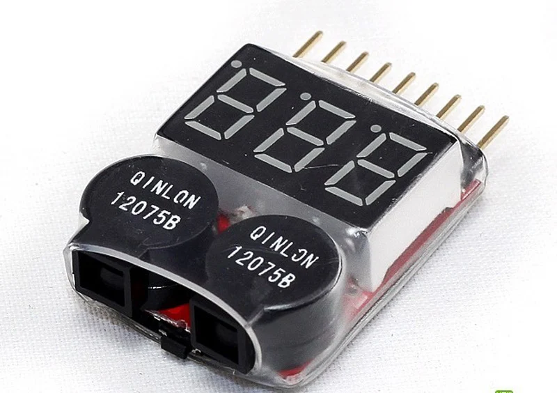 2 шт. в 1 Электрический индикатор количества UBEC BB Buzzer тестер напряжения батареи