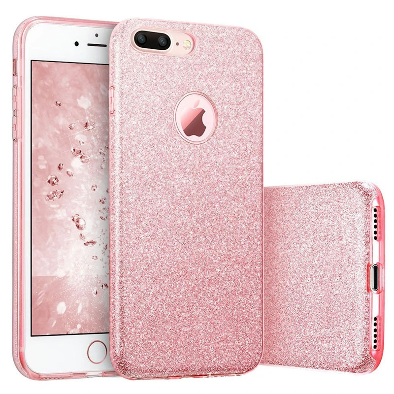 Glitter Hard PC Case For iPhone 7 6 6S Plus Star Cover Shining Phone Cases 11 Pro 8 XR XS MAX Capa 3 in 1 Coque |