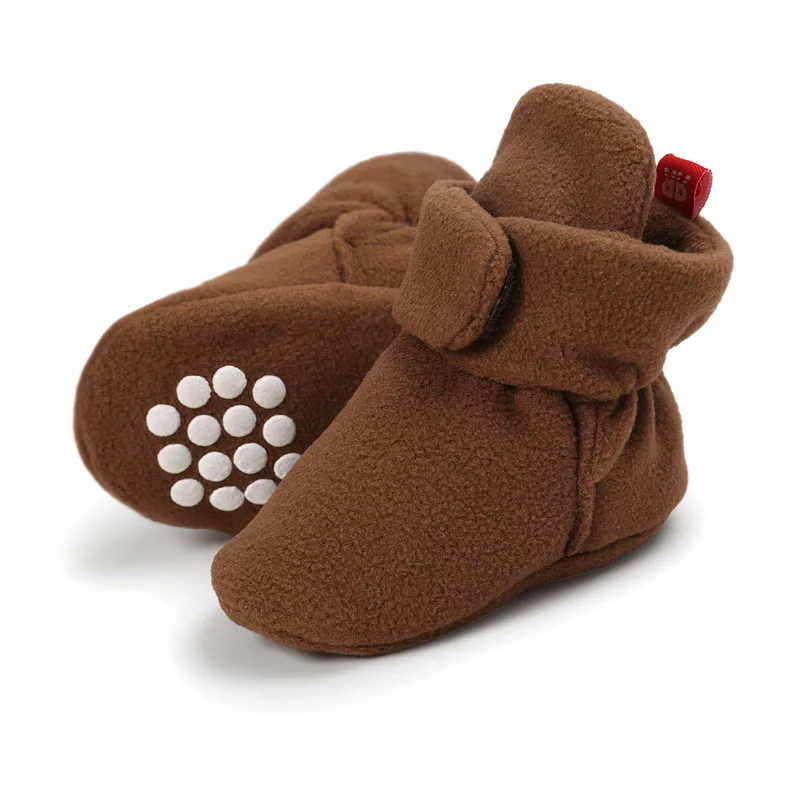 

Unisex Baby Newborn Cozie Faux Fleece Bootie Winter Warm Infant Toddler Crib Shoes Classic Floor Boys baby first walker shoes