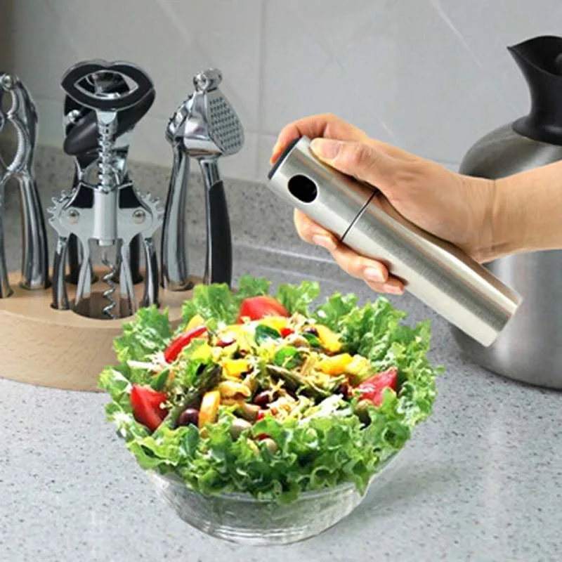 Бутылка распылитель для масла барбекю из нержавеющей стали тумана специй