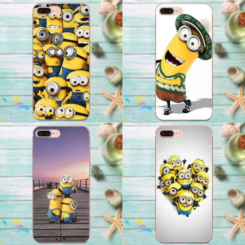Мягкий защитный чехол из ТПУ для Samsung Galaxy Note 5 8 9 S3 S4 S5 S6 S7 S8 S9 S10 mini Edge Plus Lite Minions Movies |