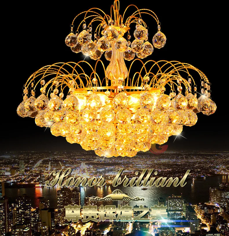 K9 Кристаллическая Люстра роскошные винтажные потолочные светильники для