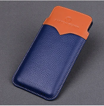 Blue Yellow S8plus универсальный чехол-бумажник из натуральной кожи для samsung Galaxy S8, кожаный чехол-сумка, чехол для телефона S8 Plus - Цвет: Blue Yellow