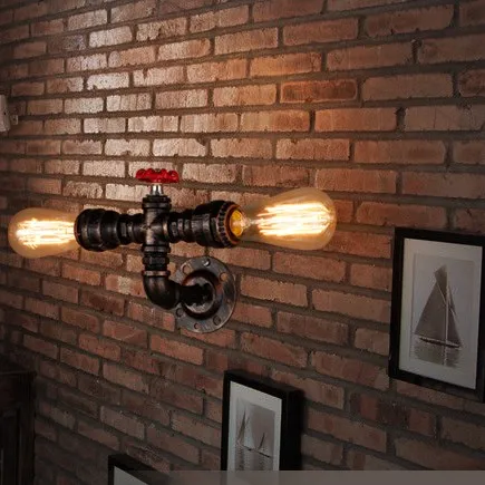 Ретро настенный светильник винтажная E27 основа Лофт Железный Бра Арт Деко