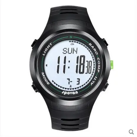Reloj Hombre SPOVAN цифровые спортивные часы с хронографом мужские водонепроницаемые светодиодный шагомер счетчик калорий термометр военные часы мужские - Цвет: WhiteA