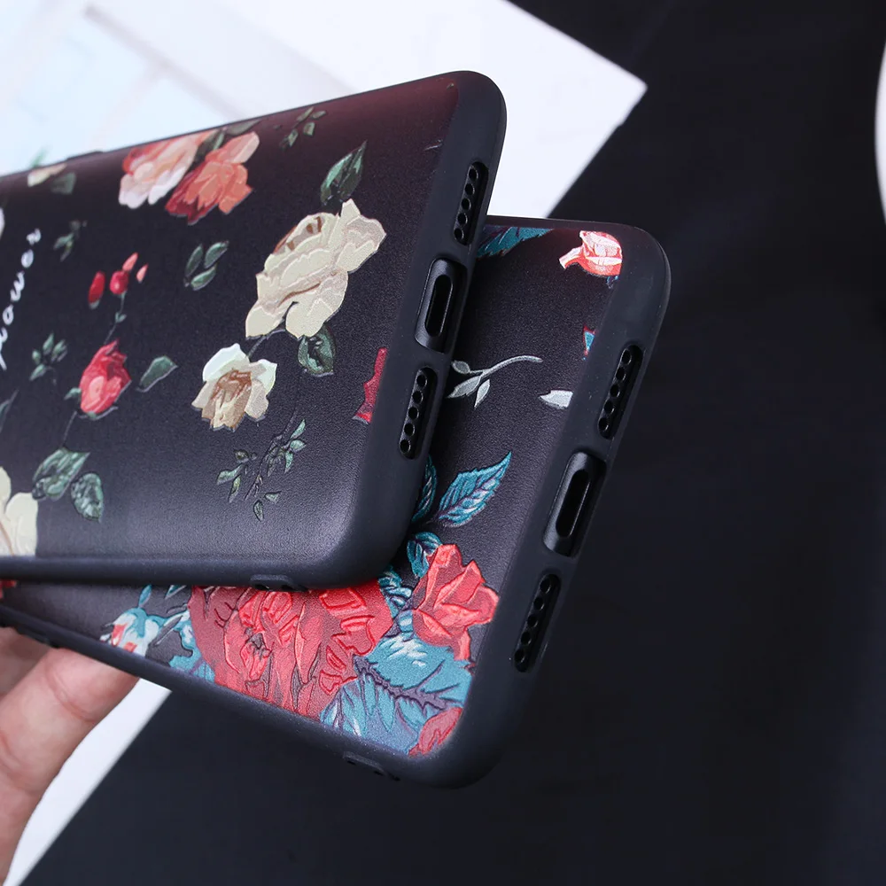 Цветочный чехол для Xiaomi Redmi Note 7 6 5 Pro Plus 5A S2 роскошный мягкий силиконовый из ТПУ Для