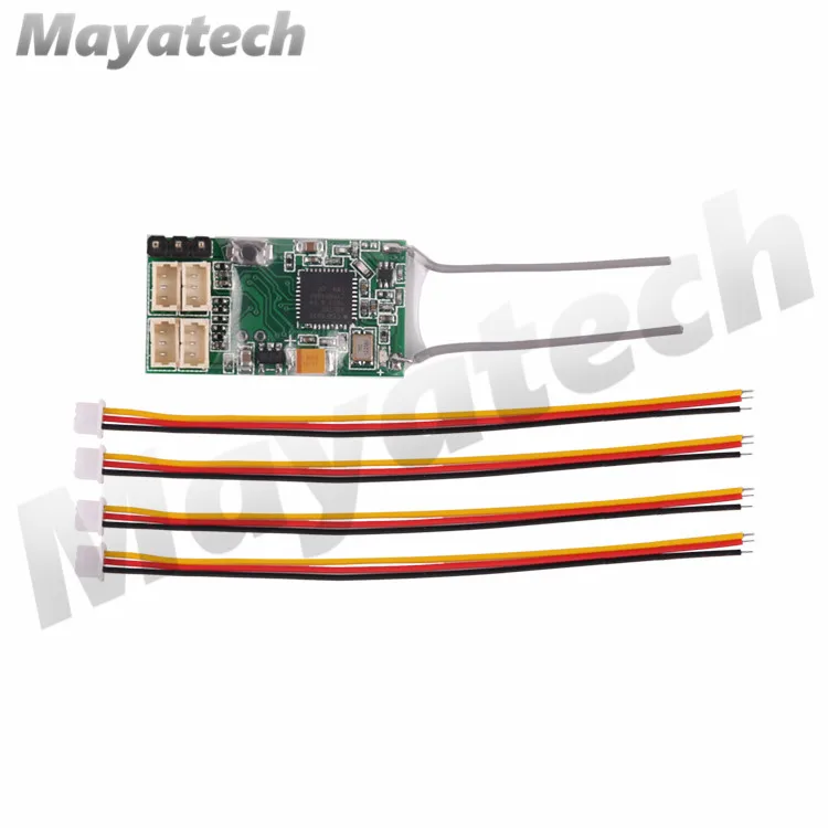 Dsmx DSM2 дистанционный приемник для передатчика Spektrum DX6I DX18 DX8 DX9 DEVO10 REDCON CM410X 4Ch PPM JST 2