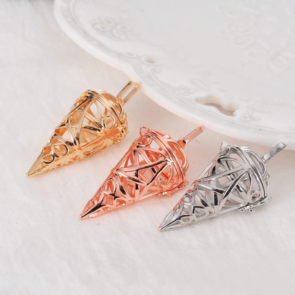 Шикарное полое треугольное парфюмерное ожерелье с кулоном-диффузором женское