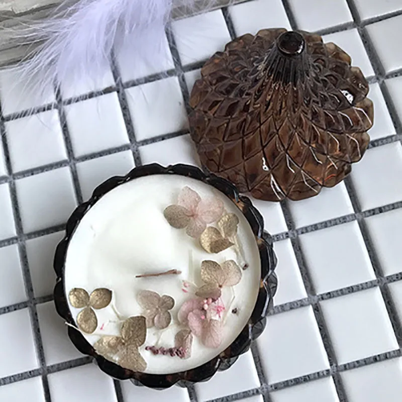Natura Soy Flower свечи вечерние подарок на Рождество воск на день рождения Ароматические украшение из свечей на свадьбу ароматические свечи в стекле 30 - Цвет: STYLE19