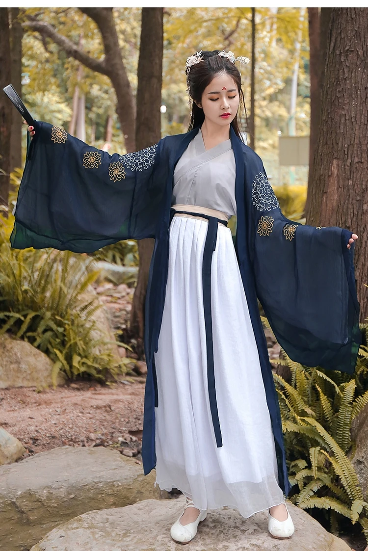 Костюм для китайских танцев, традиционная сценическая одежда, Hanfu, платье для женщин, Династия Тан, элегантная сказочная одежда принцессы для танцев, косплей