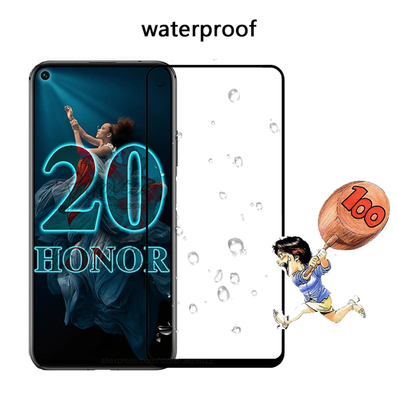 Закаленное стекло для Honor 20 Защитное экрана Huawei защита Pro с полным покрытием