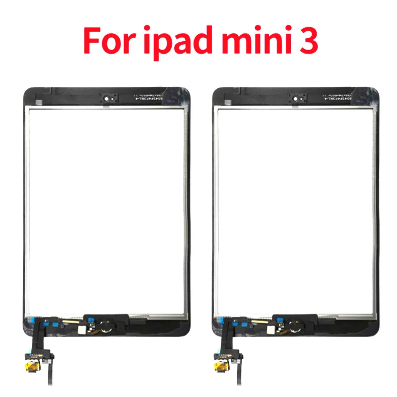 Для iPad mini 3 кодирующий преобразователь сенсорного экрана в сборе кнопка домой и