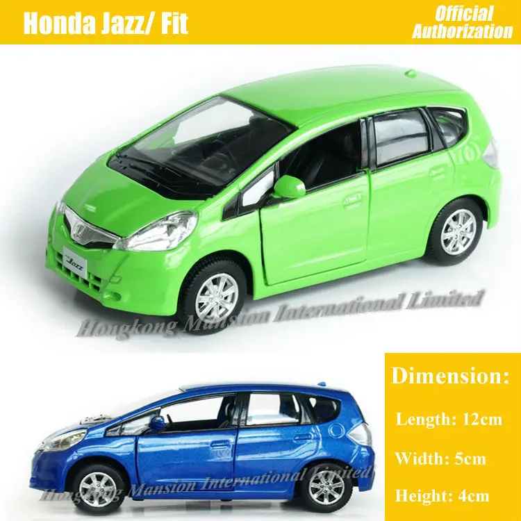 1:36 Масштаб литья под давлением металлический сплав модель автомобиля для Honda Jazz/Fit Коллекция Модель оттяните назад игрушки автомобиль-зеленый/синий