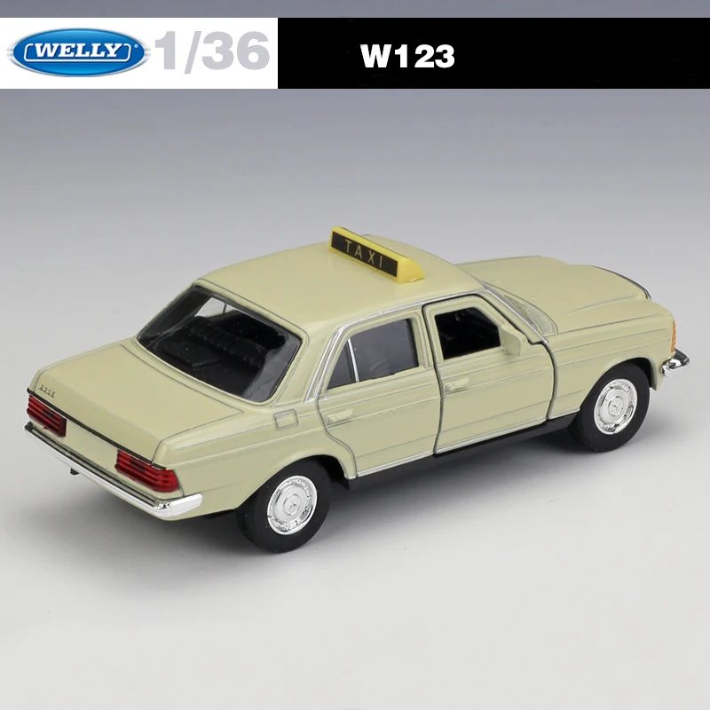 WELLY 1:36 высокая имитация металла W123 такси классическая модель игрушечного автомобиля сплав Классическая оттяните назад литье под давлением коллекция для ребенка подарок