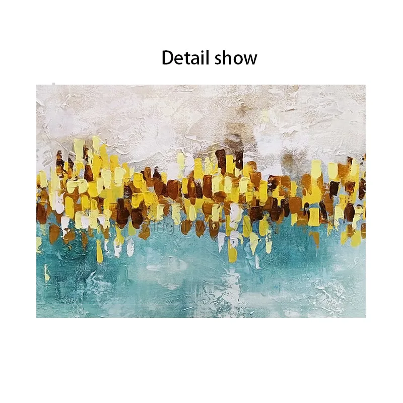 

3 pieces gold art abstract canvas painting wall art pictures for living room home wall decor quadro decor original thick texture