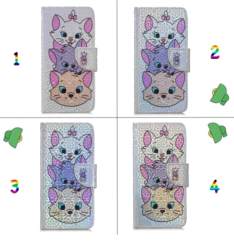 Флип-чехол для телефона 3D единорог кожаный флип-чехол для iPhone 5 5S SE 6 6S 7 8 Plus X XS XR XS Max Touch 5 Touch 6 Capinha Etui