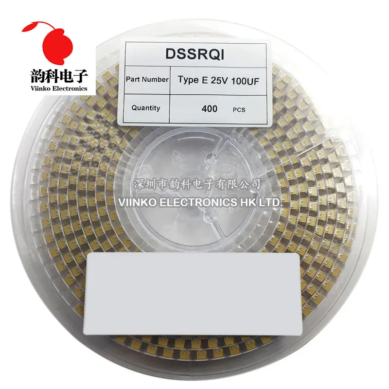 

400pcs Type E 7343-43 100UF 1000UF SMD tantalum capacitor 6V 25V 107 108