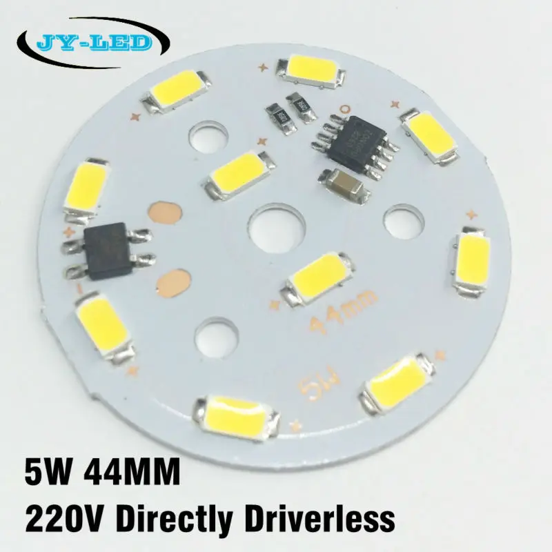 Отличное качество 5 вт SMD 5730 светодиодная лампа PCB AC 220v напрямую интегрированный ic