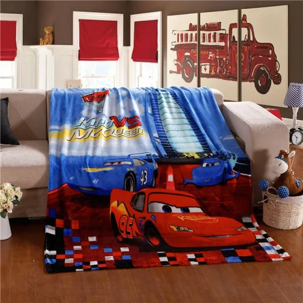 Одеяло disney Lightning Mc queen Cars, 150*200 см, для детей, мальчиков, мультяшный декор для спальни, Фланелевое, легкое, для кровати - Цвет: mc queen cars 4