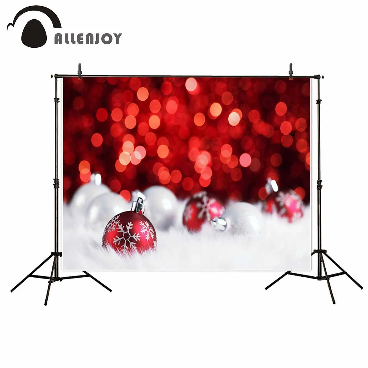 Allenjoy Рождество боке блестящие шары фотография Фон красные точки украшение