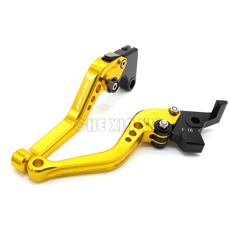 New Short With LOGO MT 07 CNC Motorcycle Adjustable Brake Clutch Levers For YAMAHA MT07 MT-07 FZ-07 Tracer 700 2014-2018 | Автомобили и