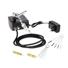 Аэрограф Двойного действия, воздушный компрессор, Краскораспылитель, Пескоструйный пистолет для художественной живописи, тату, торта, модель, набор инструментов для ногтей