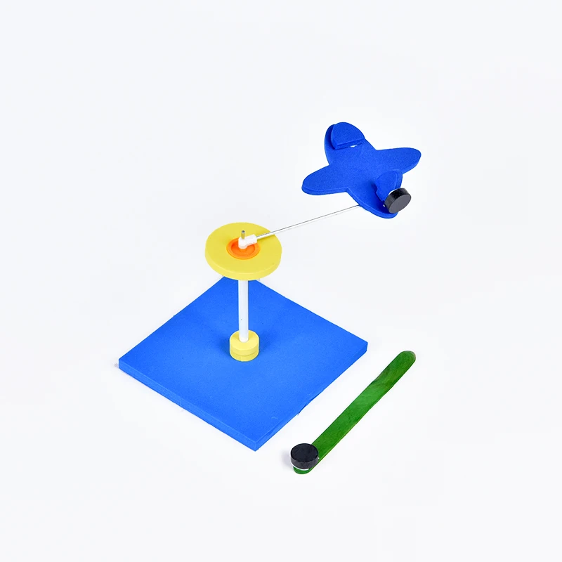 Diy вращающийся самолет развивающий Интеллектуальный ствол игрушка наука физика