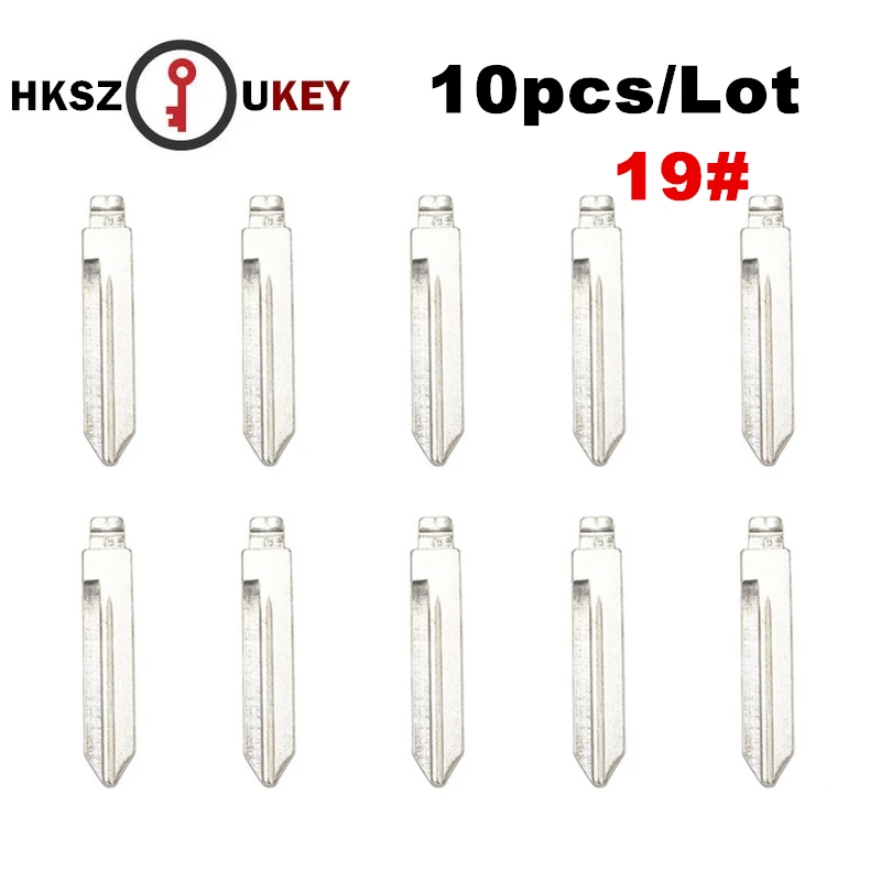 HKSZUKEY 10 шт./лот металлический пустой без выреза флип KD полотно дистанционного