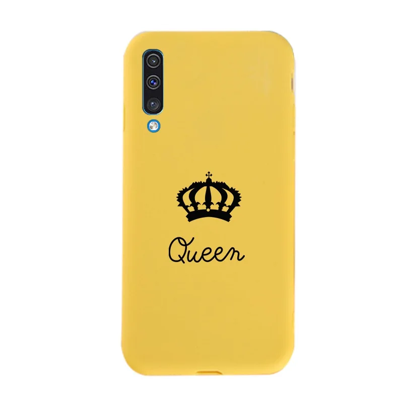 67 Lamo чехол, окрашенный чехол для samsung Galaxy A50, силиконовый мягкий ТПУ чехол s для samsung A40 A10 A30 A70, розовый милый желтый чехол - Цвет: 67